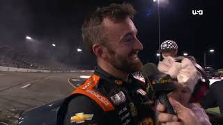 austin dillon wrecks joey logano and denny hamlin for the win reactions [upl. by Pamelina]