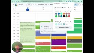 Categories and Custom Colors for Google Calendar events [upl. by Schoof943]