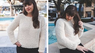 Simple Knit Sweater  start to finish [upl. by Socem]