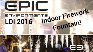 Fireworks with NO FIRE Indoor Pyrotechnics Effects  Sparkular FX  LDI 2016 [upl. by Ydnirb968]