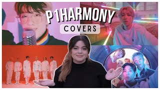 The talent  P1Harmony 피원하모니  Covers Maniac Billie Eilish good 4 u At My Worst REACTION [upl. by Sidoon]