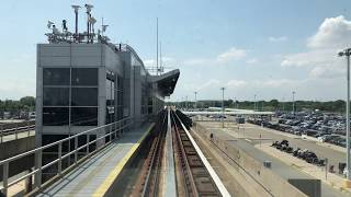 ⁴ᴷ JFK Airport AirTrain Full Ride from Terminal 1 to Howard Beach  Cab View [upl. by Liahkim]