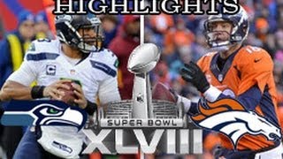 Seattle Seahawks vs Denver Broncos  2014 Super Bowl XLVIII 48 Highlights 2214 [upl. by Tlaw]