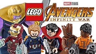 COMPARISON LEGO Avengers Infinity War Minifigures Lepin VS SY 1060 Unoffcial LEGO [upl. by Caiaphas]