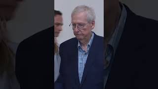 Mitch McConnell freezes struggles to speak again in press appearance shorts [upl. by Kristen]