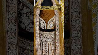 Designer Collection bridal lehenga gold colour velvet bridal lehenga chickpet bangalore wedding [upl. by Willem]