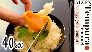 How to make halfboiled egg yolk tempura [upl. by Norris915]