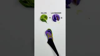 Olive Vs Lavender Paint Mixing🫒🟣 colors artvideo paintmixing satisfying shorts art asmr [upl. by Briggs]