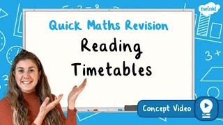 How Do You Read Timetables  KS2 Maths Concept for Kids [upl. by Sila]