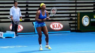 Serena Williams Practice Session  Australian Open 2012 [upl. by Barcroft567]