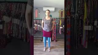 LuLaRoe Leggings Long Tank Top Trick [upl. by Norahs14]