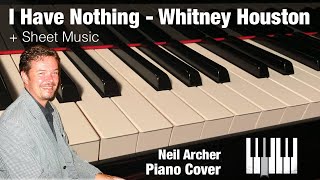 I Have Nothing  Whitney Houston  Solo Piano Cover  Sheet Music [upl. by Jenilee]