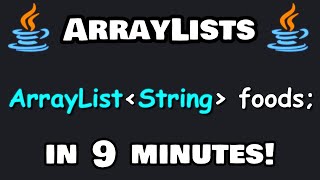 Learn Java ARRAYLISTS in 9 minutes 📃 [upl. by Alyosha]