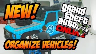 GTA 5 Online  NEW Garage MANAGEMENT feature Easy Garage Organizer in GTA Online GTA 5 DLC [upl. by Edny]