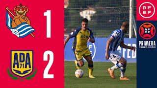 RESUMEN PrimeraFederación  Real Sociedad B 12 AD Alcorcón  Playoff  1ª Eliminatoria  Ida [upl. by Linc402]