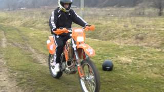 KTM EXC 400 first riding [upl. by Morlee]