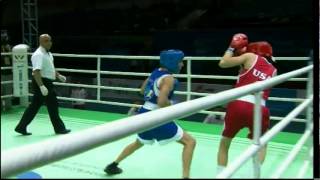 Bantam 54kg SF  Cruz USA vs Gordini ITA  AIBA Womens World Cship 2012 [upl. by Apps]