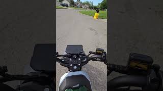 Taking new Ego 56v Mini Bike out for a spin shorts [upl. by Atilrep]