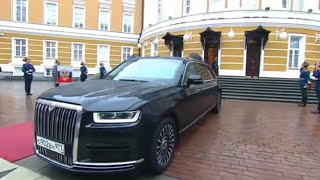 The AURUS Senat Limousine facelift și AURUS Merlon din coloana prezidențială rusească [upl. by Vittoria]