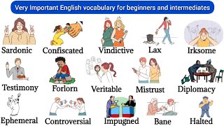 Vocabularies  English For beginners  English words  English vocabulary  Action verbs [upl. by Nnairrek194]