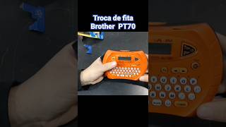 como trocar a fita da Brother PT70 rotuladora brother comofazer comofaz [upl. by Leid888]