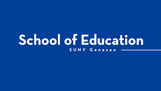 SUNY Geneseos School of Education [upl. by Earleen381]