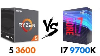 Ryzen 5 3600 vs i7 9700K  Test in GAMES amp Benchmarks  i7 9700K vs Ryzen 5 3600 [upl. by Nesto949]