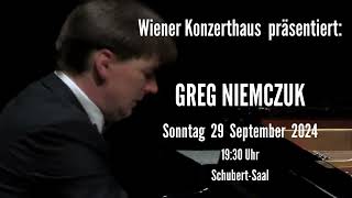 Wiener Konzerthaus  Greg NiemczukMusikalische Reise durch das Leben von Frédéric Chopin29092024 [upl. by Ecnedac]