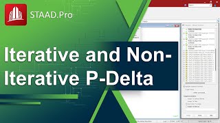 Iterative and NonIterative P Delta Analysis in STAADPro [upl. by Antonietta]