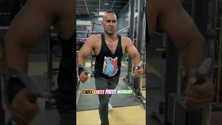 Cable Chest Press Workout 💪💯 gymmotivation chestpressexercise bodybuilding Care fitness club [upl. by Yreffej]