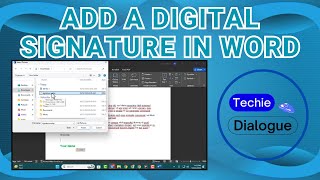 How to Add a Digital Signature in Word [upl. by Abbott]