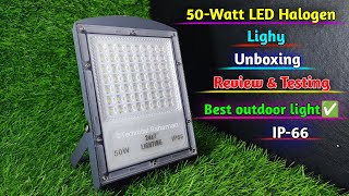 50 Watt LED Halogen Light unboxing  review amp testing with price details [upl. by Nayab21]