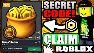 HOW TO GET Bag o’ Robux SECRET ADMIN CODE ACCESSORY ROBLOX [upl. by Cand]