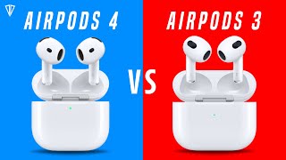 Apple AirPods 4 VS Apple AirPods 3 [upl. by Eirrehc]