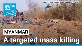 Myanmar air strikes leave a hundred civilians dead including children • FRANCE 24 English [upl. by Eisele]