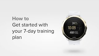 Suunto 3  How to get started with your 7day training plan [upl. by Lletnohs]