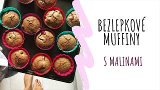 Bezlepkové mandlové muffiny s malinami [upl. by Maddi]