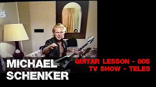 Michael Schenker Guitar Lesson  80s TV Show  Tele5 [upl. by Nihsfa]