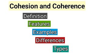 cohesion and coherence in discourse analysis in Urdu  Cohesion and coherence in academic writing [upl. by Natalya]