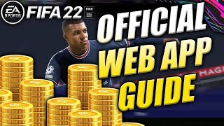 OFFICIAL FIFA 22 WEB APP GUIDE HOW TO START THE FIFA 22 WEB APP FIFA 22 WEB APP TRADING [upl. by Nuj]