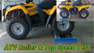 CanAm ATV 2WD vs 4WD  4X4 Quad Off Road Simulation Roller Test amp Top Speed [upl. by Ateval]