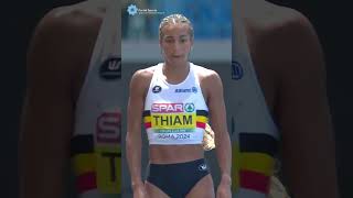 Nafissatou Thiam Heptathlon Long Jump nafissatouthiam thiam olympicchampion womenslongjump [upl. by Carlson]