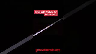 SPSS DATA ANALYSIS FOR RESEARCHERS We do SPSS EXCEL and statistics queries spss students foryou [upl. by Nevram81]