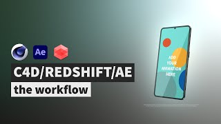 EN Cinema 4D to After effect workflow using cineware and redshift AOVs [upl. by Immaj]