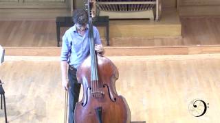 Scott Dixon Double Bass Bach Cello Suite 2 and Scodanibbio [upl. by Stringer933]