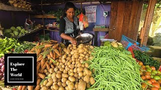 Fresh Vegetable Market in Sri Lanka [upl. by Terti]