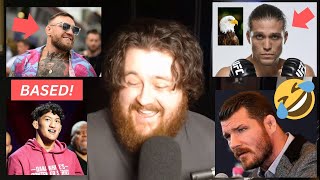 THE MMA GURU DOES HILARIOUS IMPRESSIONS UFC MEXICO [upl. by Bardo593]