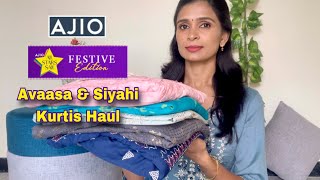 Ajio Avaasa amp Siyahi Kurtis Haul in Tamil Kavithasdiary [upl. by Koressa]