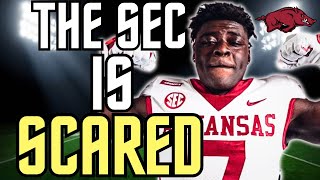 Bradley Shaw DESTROYS QBs  4⭐️ Arkansas Razorbacks Linebacker Recruit  Highlights [upl. by Aicenad]