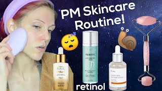 PM Skincare Routine  hydration routine with retinol amp peptides [upl. by Lapotin]